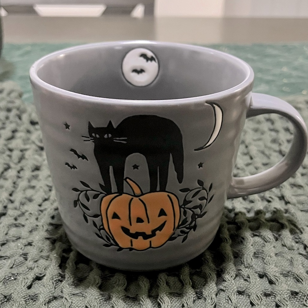 PRIMA DESIGN cat & pumpkin mug